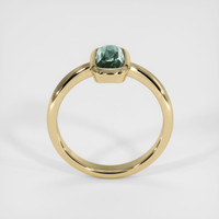 1.16 Ct. Green Sapphire Ring, 14K Yellow Gold 3