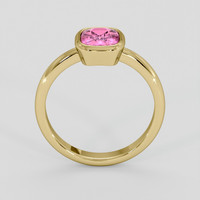 1.33 Ct. Pink Sapphire Ring, 14K Yellow Gold 3