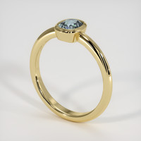 1.00 Ct. Sapphire Ring, 14K Yellow Gold 2