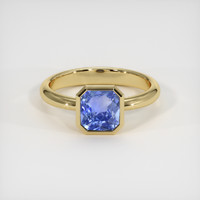 2.04 Ct. Blue Sapphire Ring, 14K Yellow Gold 1