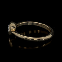 0.51 Ct. White Sapphire Ring, 14K Yellow Gold 4
