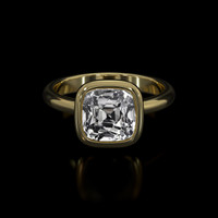 2.75 Ct. Sapphire Ring, 14K Yellow Gold 1