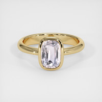 2.09 Ct. Grey Sapphire Ring, 14K Yellow Gold 1