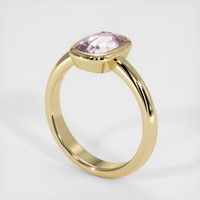 2.09 Ct. Grey Sapphire Ring, 14K Yellow Gold 2