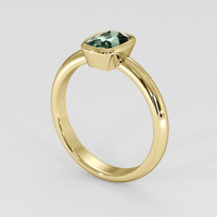 1.42 Ct. Green Sapphire Ring, 14K Yellow Gold 2