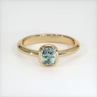 1.07 Ct. Sapphire Ring, 14K Yellow Gold 1