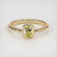 0.85 Ct. Yellow Sapphire Ring, 14K Yellow Gold 1