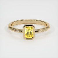 0.84 Ct. Yellow Sapphire Ring, 14K Yellow Gold 1