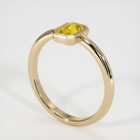 0.84 Ct. Yellow Sapphire Ring, 14K Yellow Gold 2