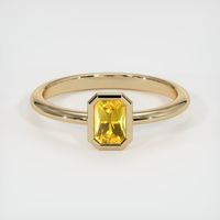 0.94 Ct. Yellow Sapphire Ring, 14K Yellow Gold 1