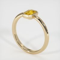 0.94 Ct. Yellow Sapphire Ring, 14K Yellow Gold 2