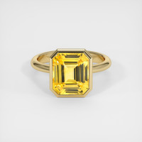 5.06 Ct. Yellow Sapphire Ring, 14K Yellow Gold 1