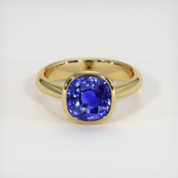 3.24 Ct. Sapphire Ring, 18K Yellow Gold 1
