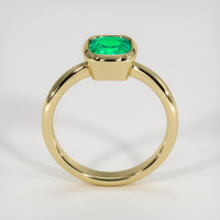 1.50 Ct. Emerald Ring, 18K Yellow Gold 3