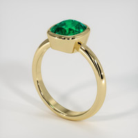 1.90 Ct. Emerald Ring, 18K Yellow Gold 2