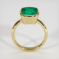 4.49 Ct. Emerald Ring, 18K Yellow Gold 3