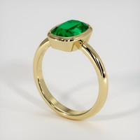 1.84 Ct. Emerald Ring, 18K Yellow Gold 2