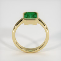 1.53 Ct. Emerald  Ring - 18K Yellow Gold