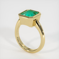 3.33 Ct. Emerald  Ring - 18K Yellow Gold