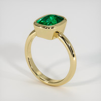 2.28 Ct. Emerald Ring, 18K Yellow Gold 2