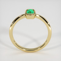 0.47 Ct. Emerald Ring, 18K Yellow Gold 3
