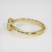 0.47 Ct. Emerald Ring, 18K Yellow Gold 4