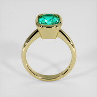 4.40 Ct. Emerald Ring, 18K Yellow Gold 3