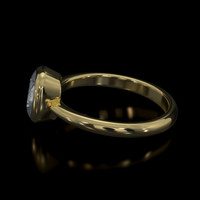 1.18 Ct. Gemstone Ring, 18K Yellow Gold 4