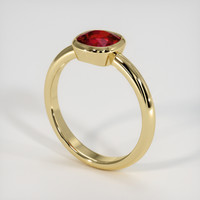 1.31 Ct. Ruby Ring, 18K Yellow Gold 2