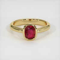 1.01 Ct. Ruby   Ring - 18K Yellow Gold 1