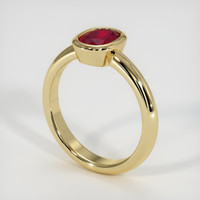 1.01 Ct. Ruby   Ring - 18K Yellow Gold 2