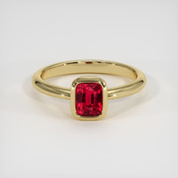 1.52 Ct. Ruby Ring, 18K Yellow Gold 1