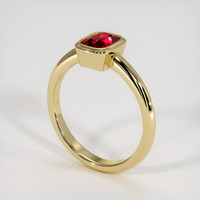 1.52 Ct. Ruby Ring, 18K Yellow Gold 2