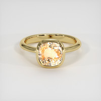 4.56 Ct. Sapphire Ring, 18K Yellow Gold 1