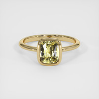 3.00 Ct. Yellow Sapphire Ring, 18K Yellow Gold 1