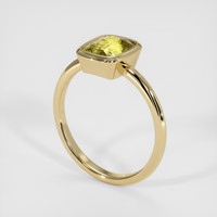 3.00 Ct. Yellow Sapphire Ring, 18K Yellow Gold 2