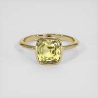 4.03 Ct. Yellow Sapphire Ring, 18K Yellow Gold 1