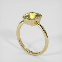 4.03 Ct. Yellow Sapphire Ring, 18K Yellow Gold 2