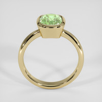 2.64 Ct. Yellowish Green Sapphire Ring, 18K Yellow Gold 3