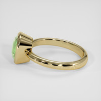 2.64 Ct. Yellowish Green Sapphire Ring, 18K Yellow Gold 4