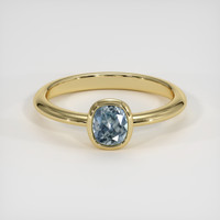 1.00 Ct. Sapphire Ring, 18K Yellow Gold 1