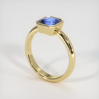 2.04 Ct. Blue Sapphire Ring, 18K Yellow Gold 2