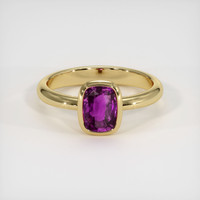 2.02 Ct. Sapphire Ring, 18K Yellow Gold 1