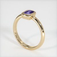 0.80 Ct. Purple Sapphire Ring, 18K Yellow Gold 2