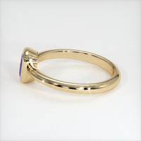 0.80 Ct. Purple Sapphire Ring, 18K Yellow Gold 4