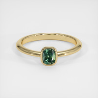 0.75 Ct. Sapphire Ring, 18K Yellow Gold 1