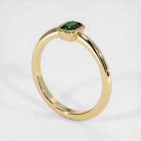0.75 Ct. Sapphire Ring, 18K Yellow Gold 2