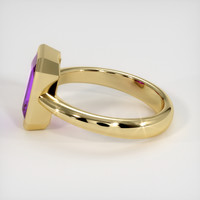 2.16 Ct. Purple Sapphire Ring, 18K Yellow Gold 4