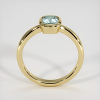 1.43 Ct. Greenish Blue Sapphire Ring, 18K Yellow Gold 3