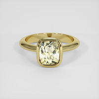 3.22 Ct. Yellow Sapphire Ring, 18K Yellow Gold 1